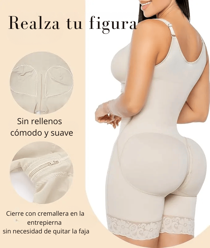 Faja Magnor Colombiana Moldeadora 360° con Sujetador y Efecto Levantaglúteos