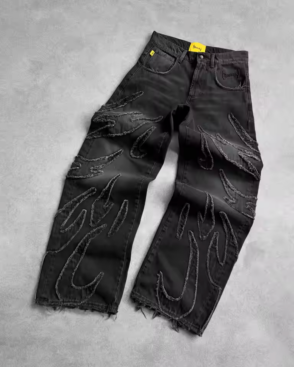 Magnor Hell™ - Jeans con bordado de llamas